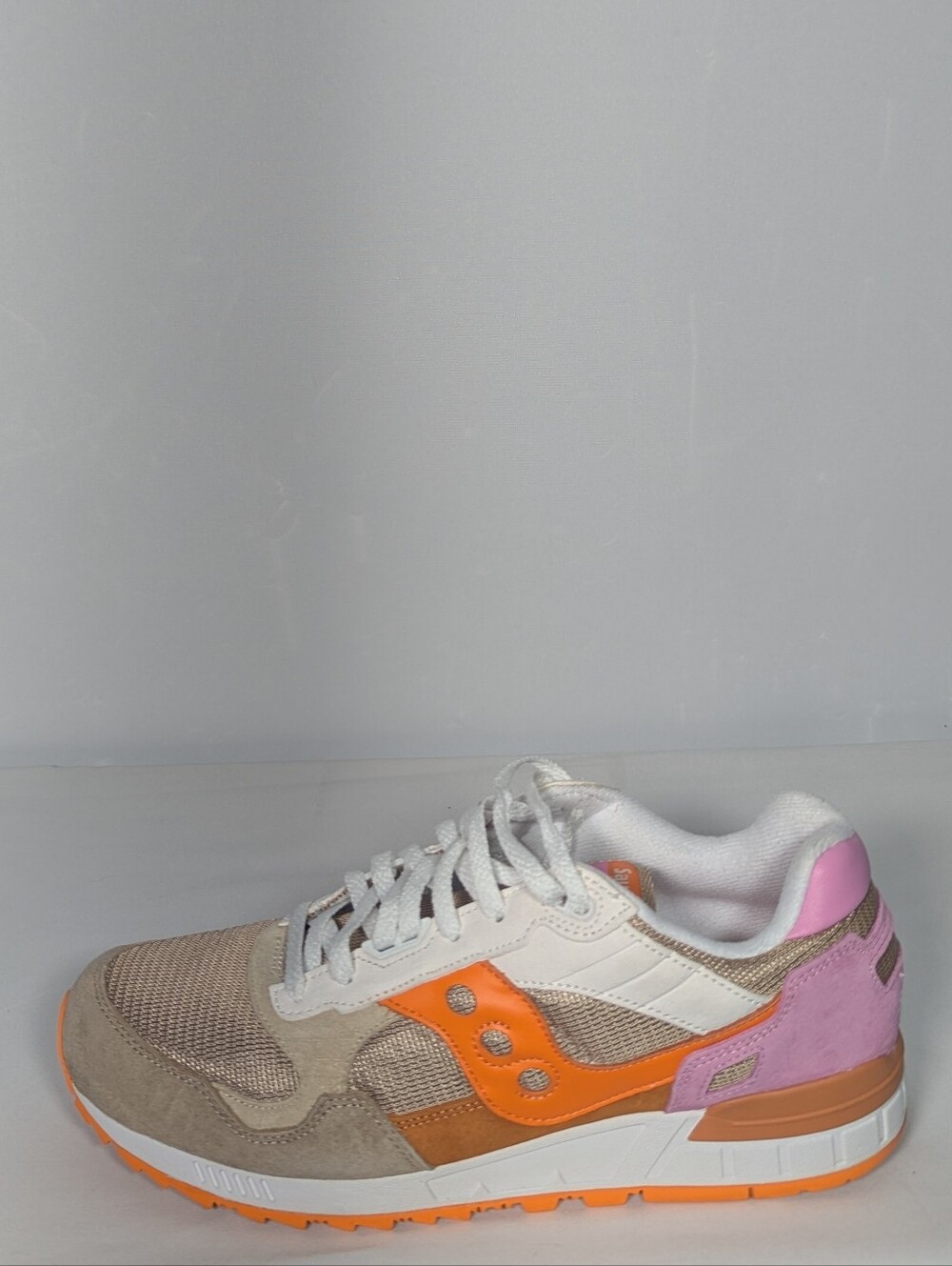 NEW Saucony Unisex-Adult Shadow 5000 Sneaker pink/brown Sz 12 men 13.5 women